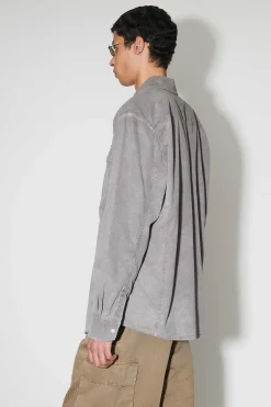 Skjorttyg|Our Legacy Frontier Shirt Attic Carbon Wash Denim