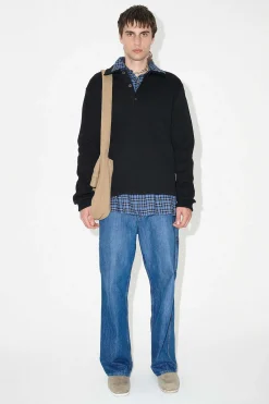 Jersey|Our Legacy Ile Piquet Black Pseudo Knit