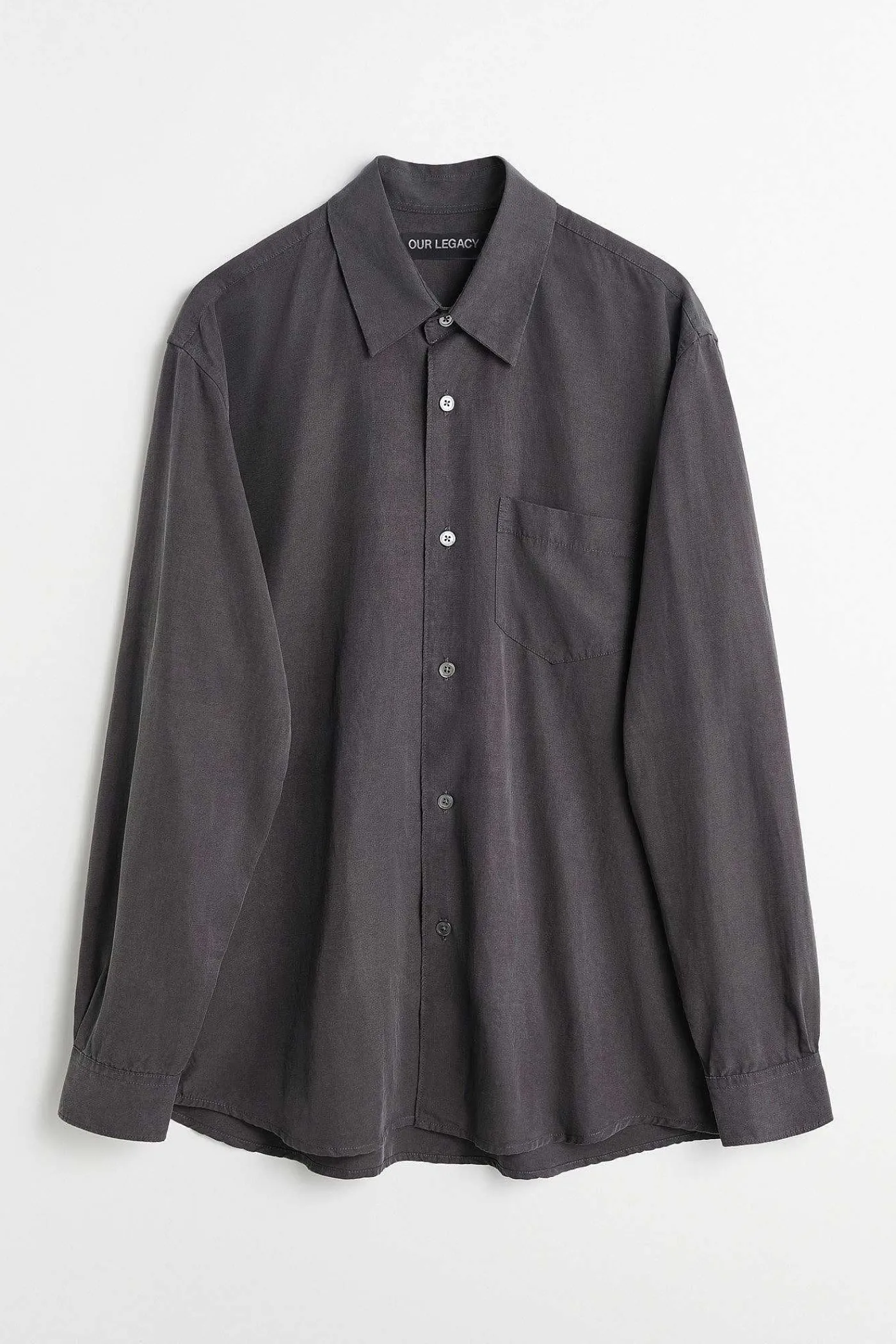 Skjorttyg|Our Legacy Initial Skjorta Ash Grey Liquid Lyocell