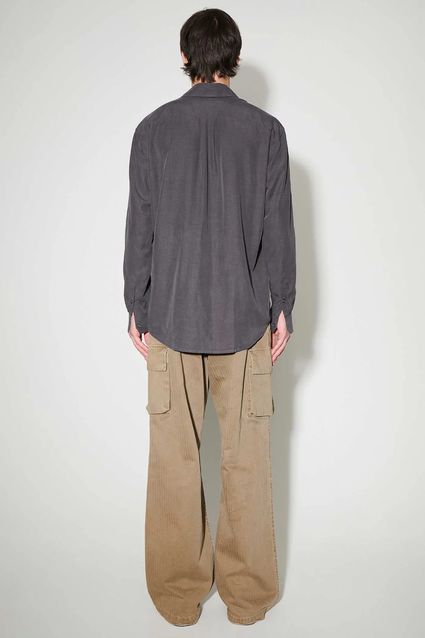 Skjorttyg|Our Legacy Initial Skjorta Ash Grey Liquid Lyocell