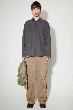 Skjorttyg|Our Legacy Initial Skjorta Ash Grey Liquid Lyocell