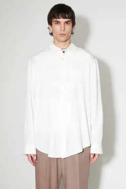 Skjorttyg|Our Legacy Initial Skjorta Off White Lyocell
