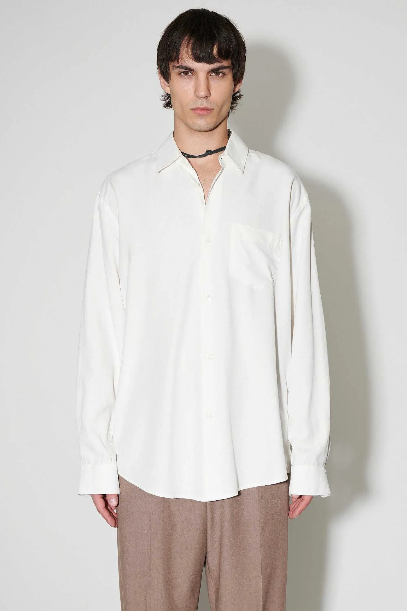 Skjorttyg|Our Legacy Initial Skjorta Off White Fine Silk