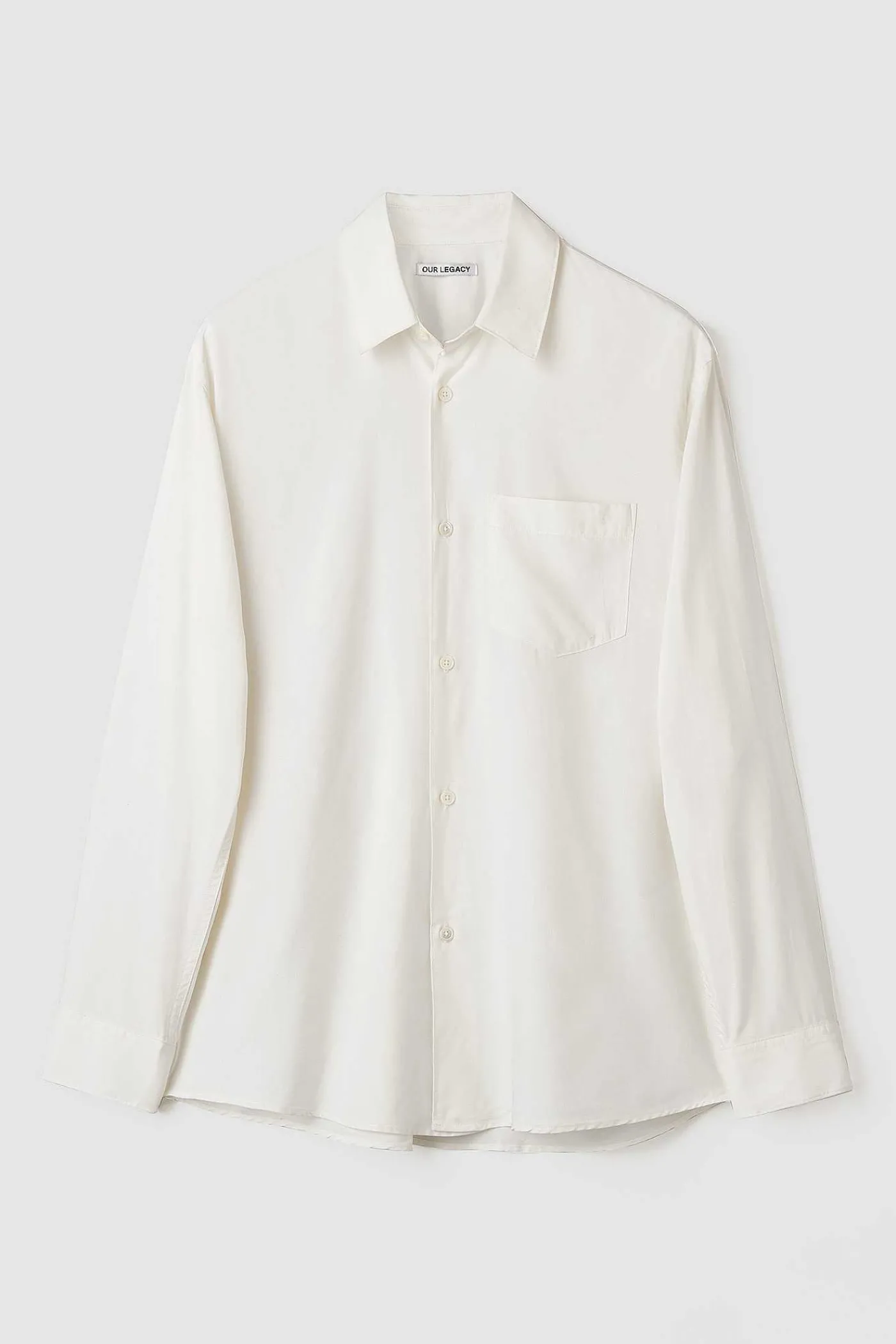 Skjorttyg|Our Legacy Initial Skjorta Off White Fine Silk