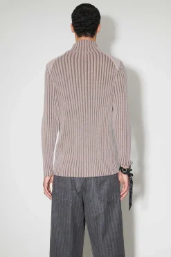 Stickat|Our Legacy Klassisk Zip Cardigan Rosa Cast Cotton Cash