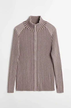 Stickat|Our Legacy Klassisk Zip Cardigan Rosa Cast Cotton Cash