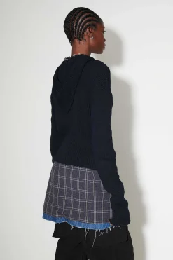 Stickat|Our Legacy Kompakt Huva I Royal Blue Cotton Cash