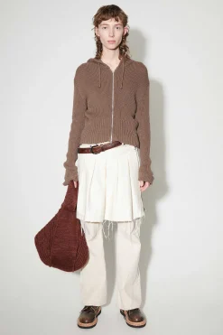 Stickat|Our Legacy Kompakt Huva I Tender Bison Cotton Cash