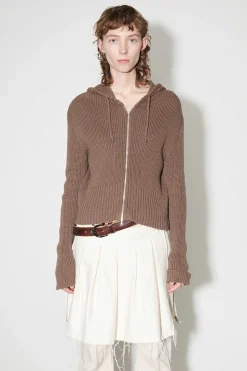 Stickat|Our Legacy Kompakt Huva I Tender Bison Cotton Cash