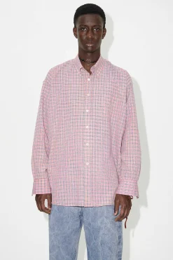 Skjorttyg|Our Legacy Lanad Bd-Skjorta Rosa Kumble Check