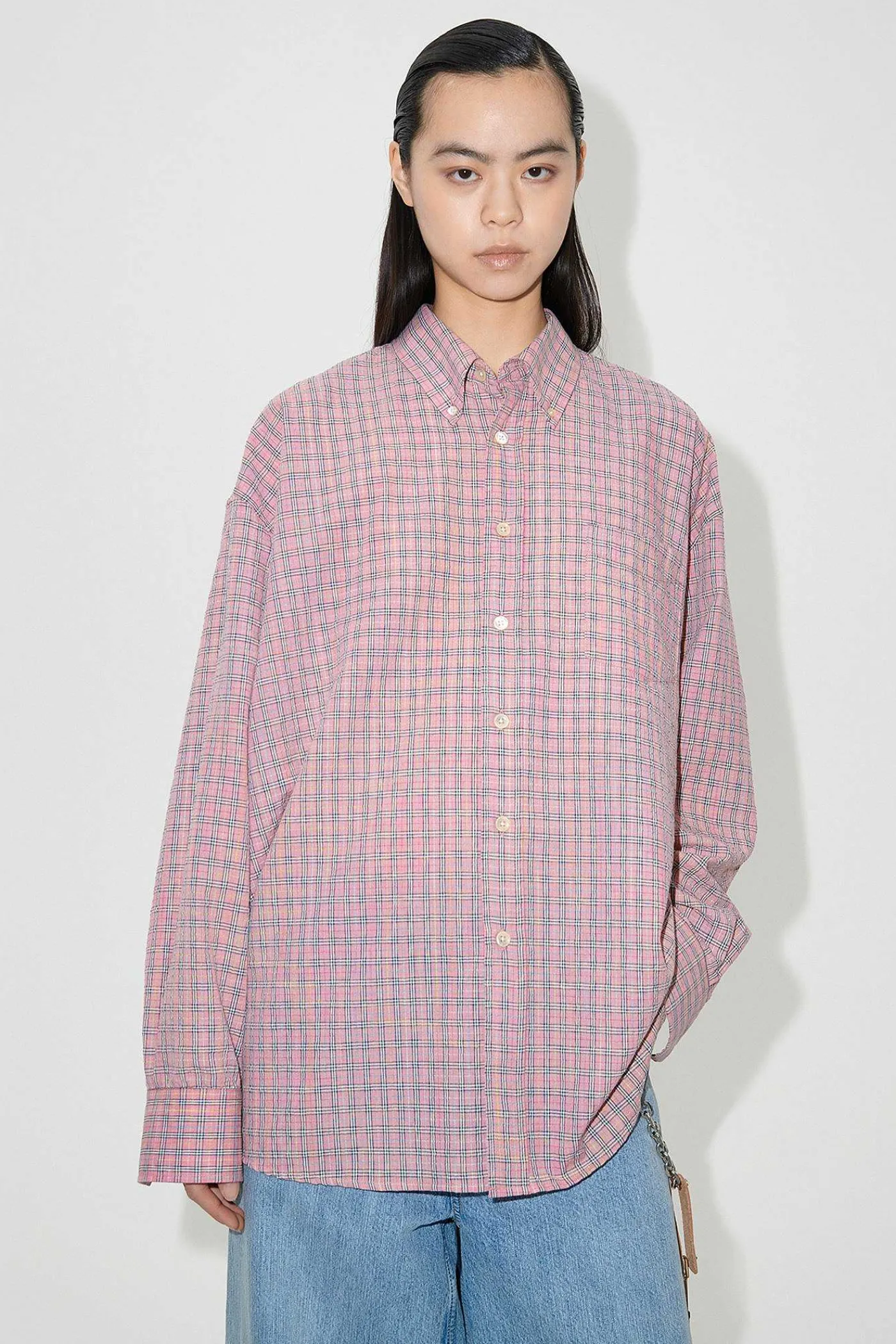 Skjorttyg|Our Legacy Lanad Bd-Troja Rosa Kimble Check