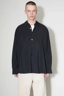 Skjorttyg|Our Legacy Lant Skjorta Black Liquid Viscose