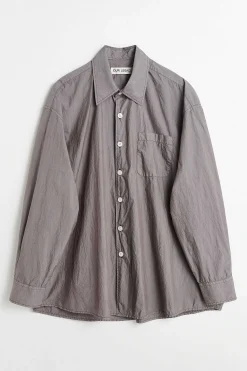 Skjorttyg|Our Legacy Lant Skjorta Stone Khaki Fallskarm Poplin
