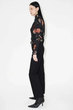 Jeans|Our Legacy Linjart Skuren Svart Sjalvedge