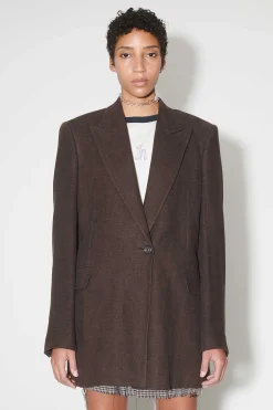 Passning|Our Legacy Manta Blazer Antik Choklad Arctic Linne