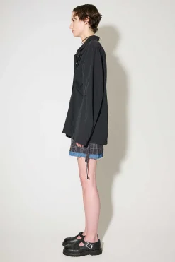 Skjorttyg|Our Legacy Maskinskjorta Antik Black Peached Cupro