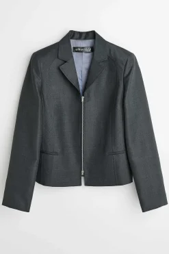 Passning|Our Legacy Min Blazer Gra Mnemonic Wool