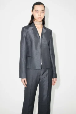 Passning|Our Legacy Min Blazer Gra Mnemonic Wool