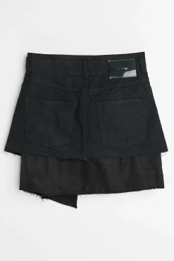 Kjolar|Our Legacy Mini Jeanskjol Svart Canvas