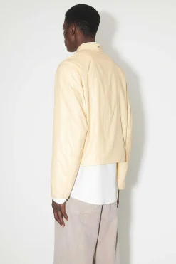 Ytterkläder|Our Legacy Minijacka Cream Gummerad Nylon