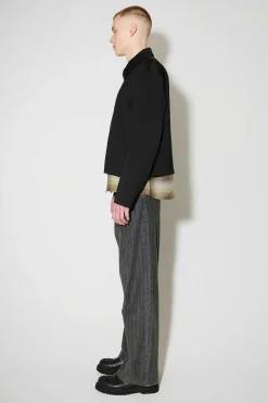 Passning|Our Legacy Minijacka Svart Worsted Wool