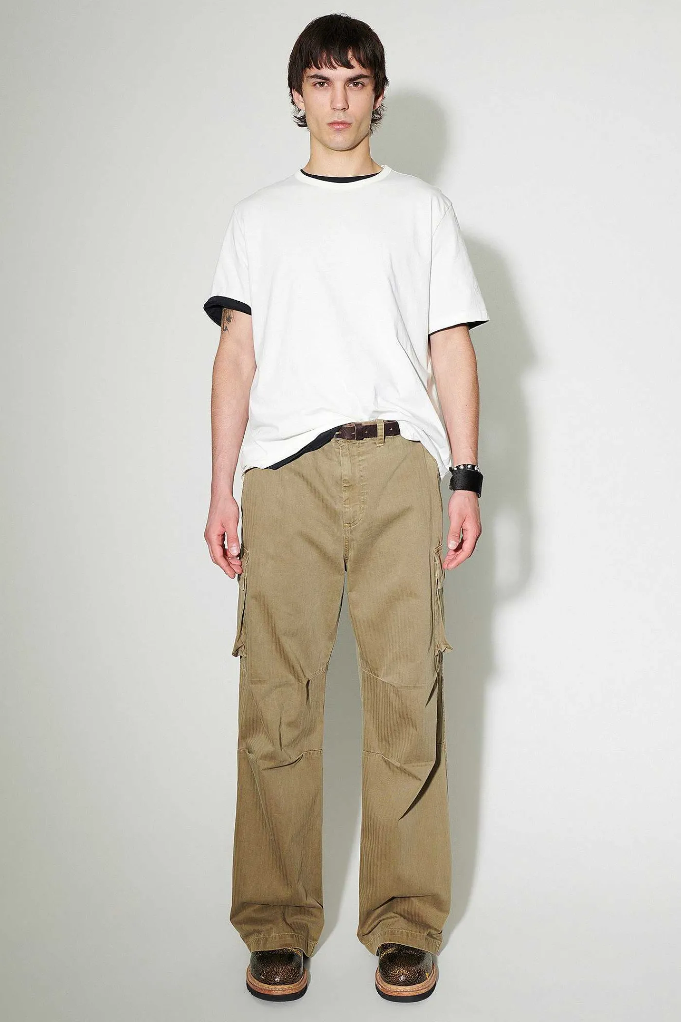 Byxor|Our Legacy Mount Cargo Uniform Olive Fiskben