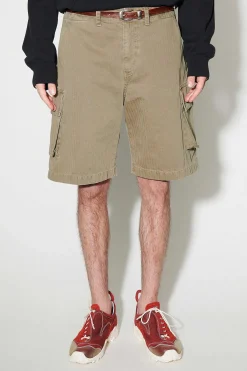 Shorts|Our Legacy Mount Shorts Uniform Olive Herringbone