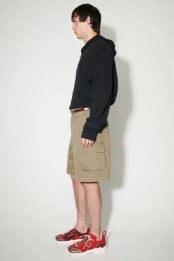 Shorts|Our Legacy Mount Shorts Uniform Olive Herringbone
