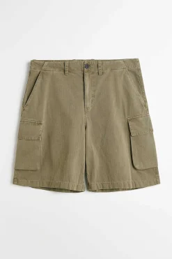 Shorts|Our Legacy Mount Shorts Uniform Olive Herringbone