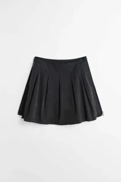 Kjolar|Our Legacy Objekt Kjol Svart Peached Cupro Poplin