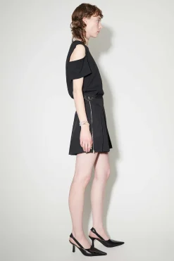 Kjolar|Our Legacy Objekt Kjol Svart Peached Cupro Poplin