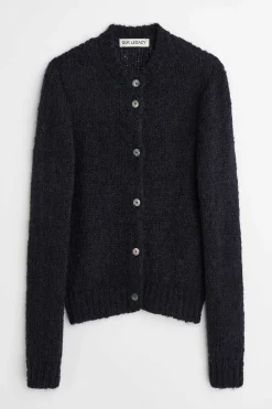 Stickat|Our Legacy Oma Cardigan Navy Fuzzy Mohpaca