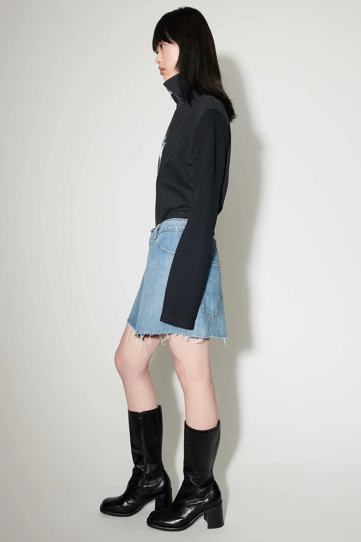 Kjolar|Our Legacy Omslagskjol Mid Blue Denim