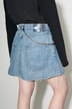 Kjolar|Our Legacy Omslagskjol Mid Blue Denim