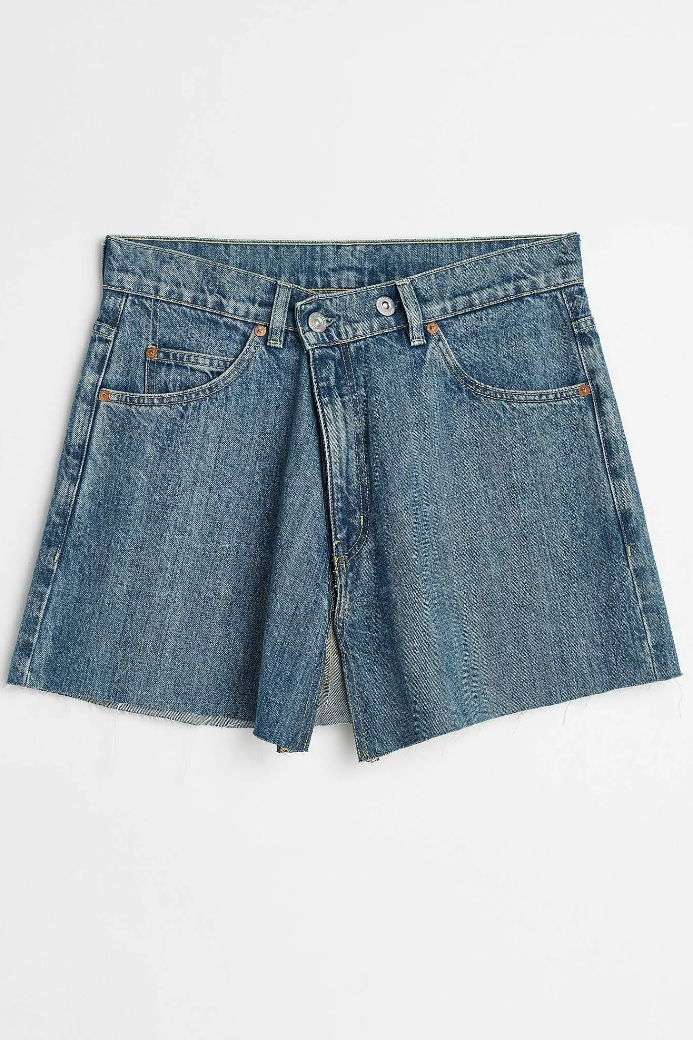 Kjolar|Our Legacy Omslagskjol Mid Blue Denim