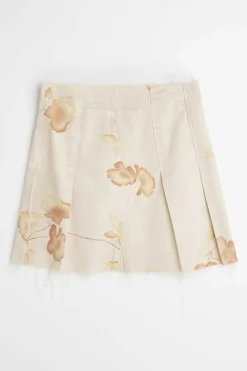 Kjolar|Our Legacy Plisserad Omlottkjol Daglig Blomma Tryckt Denim
