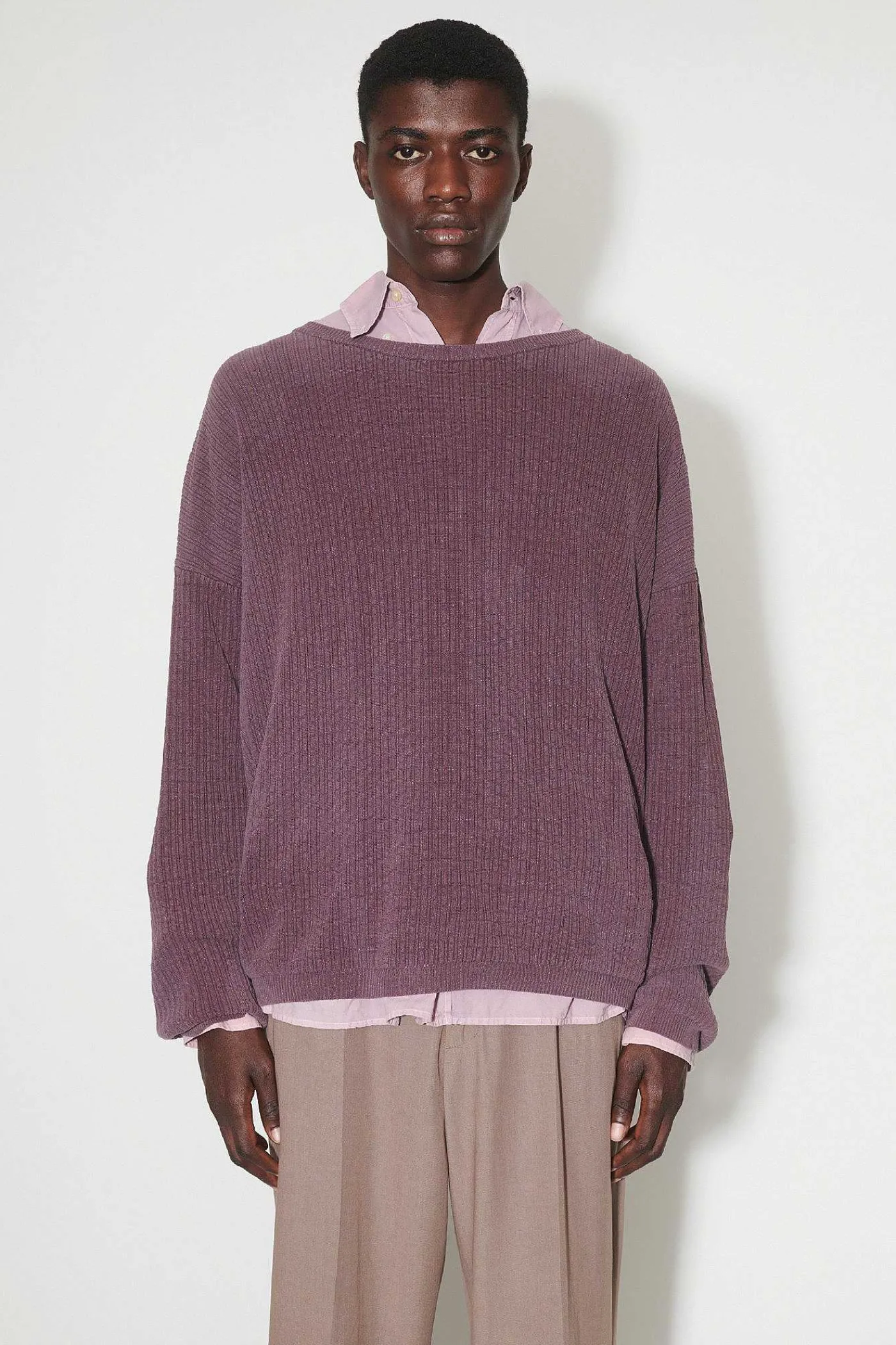 Stickat|Our Legacy Popover Roundneck Mystic Plum Habitable Silk