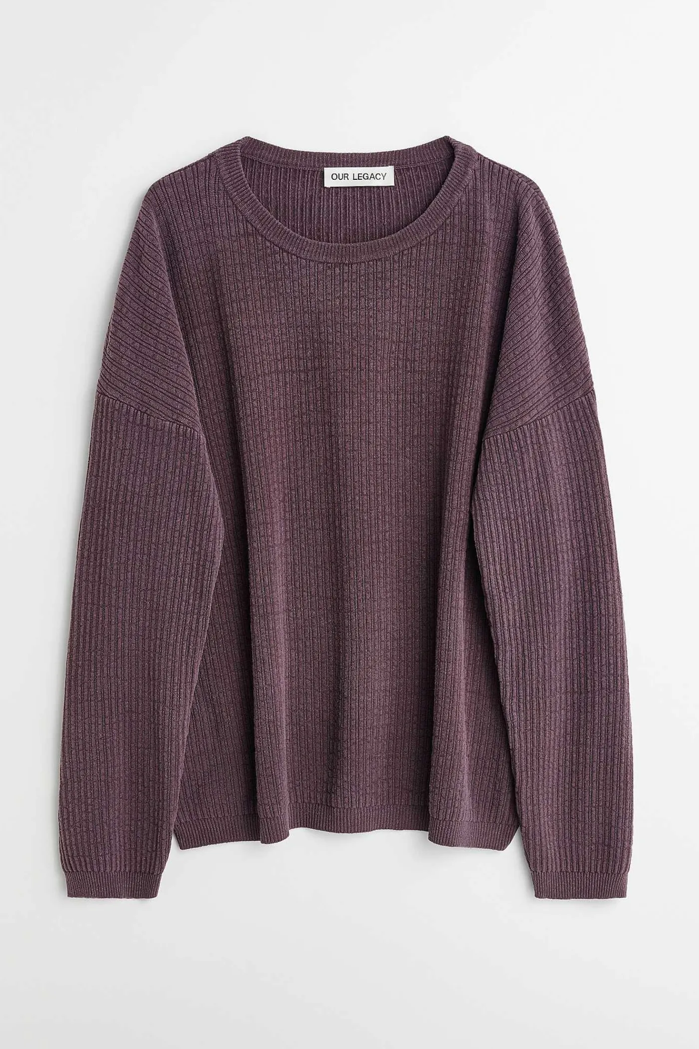 Stickat|Our Legacy Popover Roundneck Mystic Plum Habitable Silk