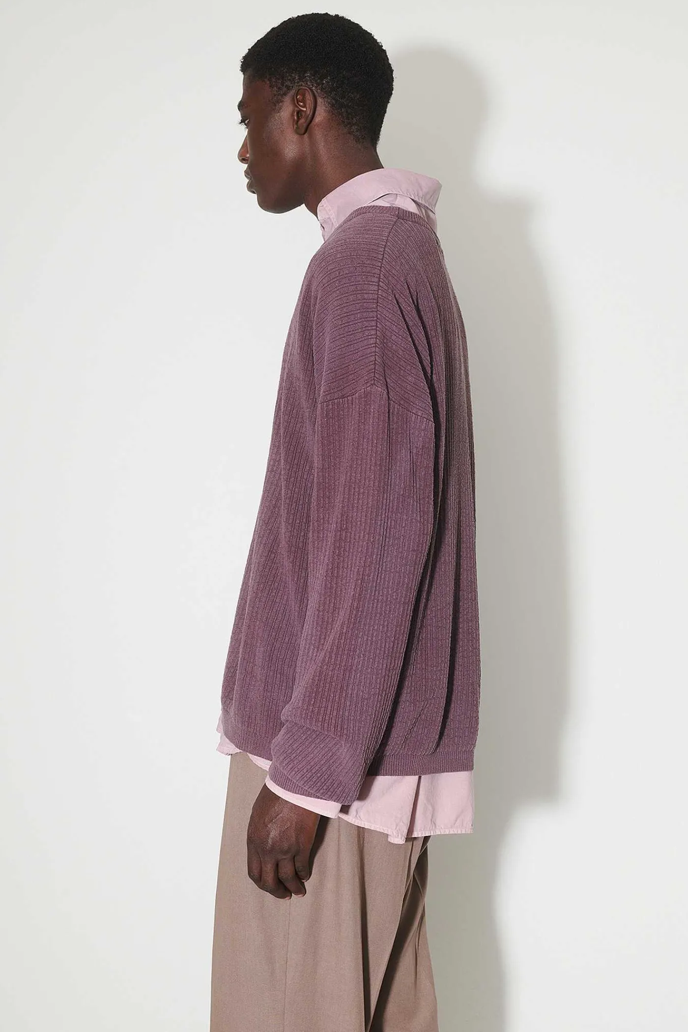 Stickat|Our Legacy Popover Roundneck Mystic Plum Habitable Silk