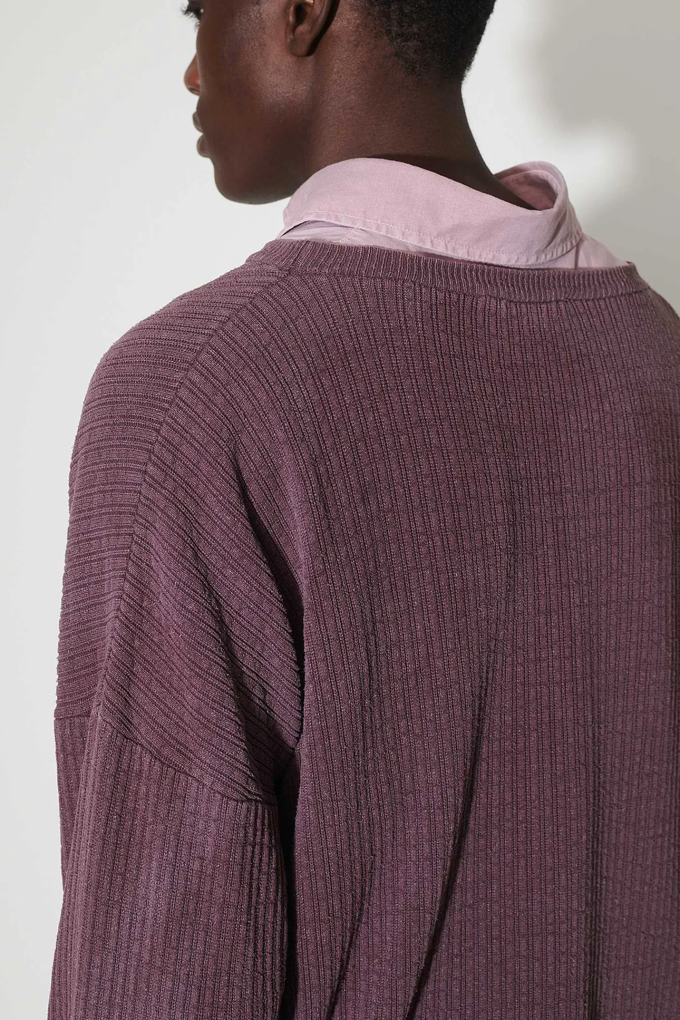 Stickat|Our Legacy Popover Roundneck Mystic Plum Habitable Silk