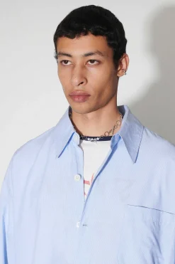 Skjorttyg|Our Legacy Popover Skjorta Azorerna Stripe Seashore Cotton