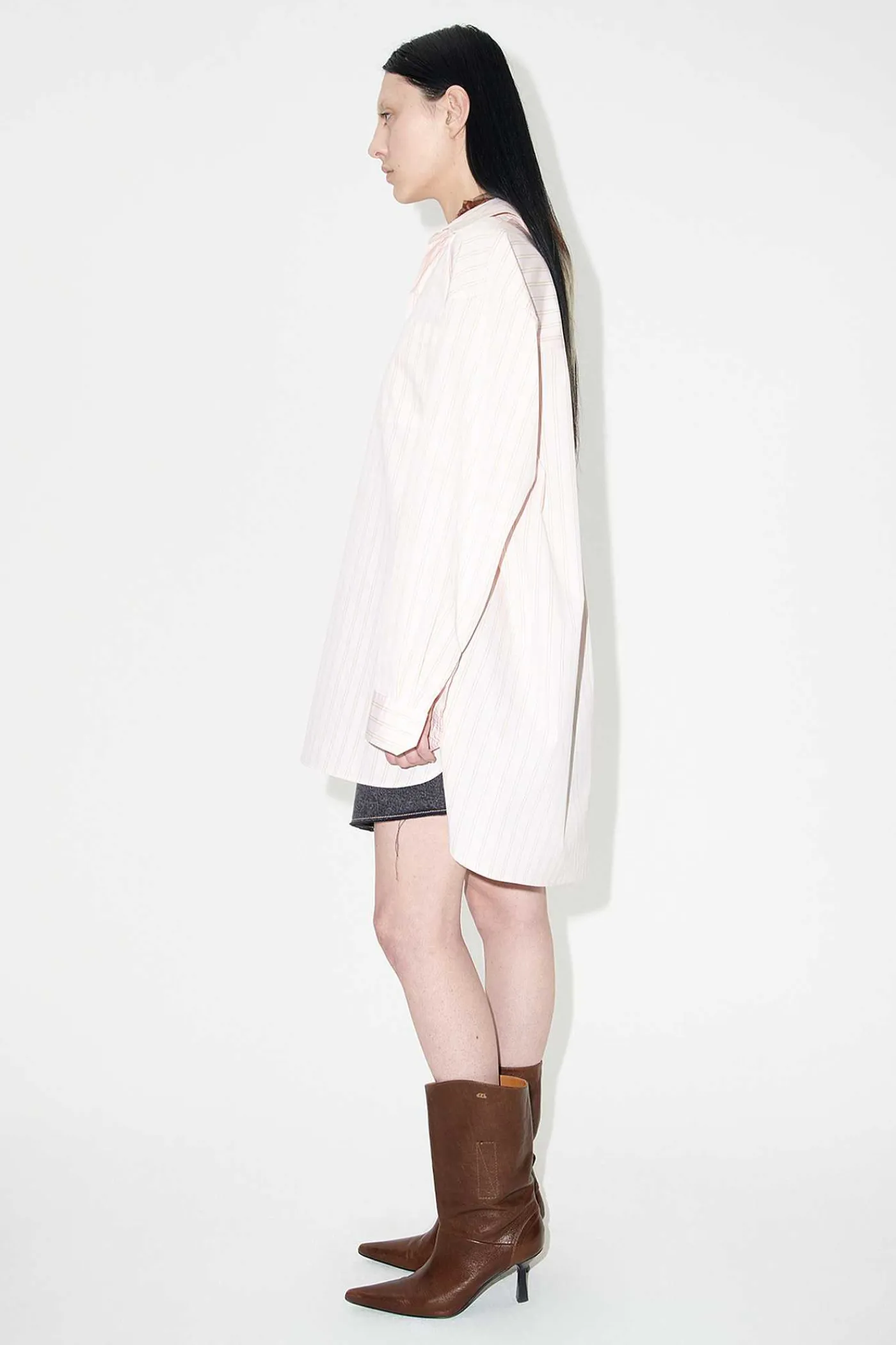 Skjorttyg|Our Legacy Popover Skjorta Rosa Business Stripe