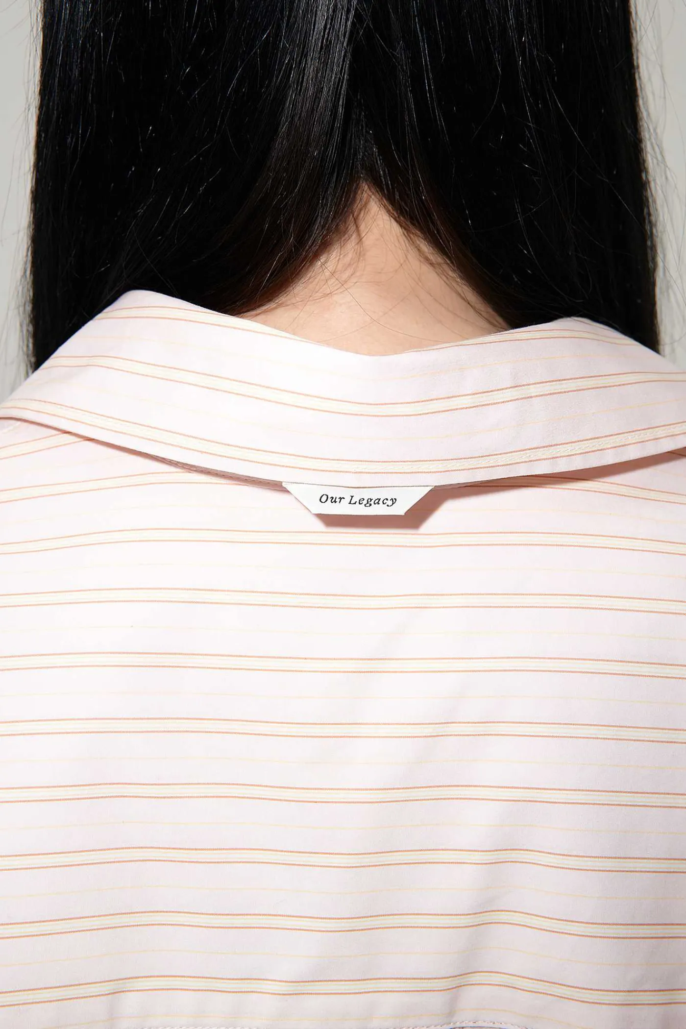Skjorttyg|Our Legacy Popover Skjorta Rosa Business Stripe