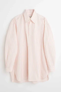 Skjorttyg|Our Legacy Popover Skjorta Rosa Business Stripe