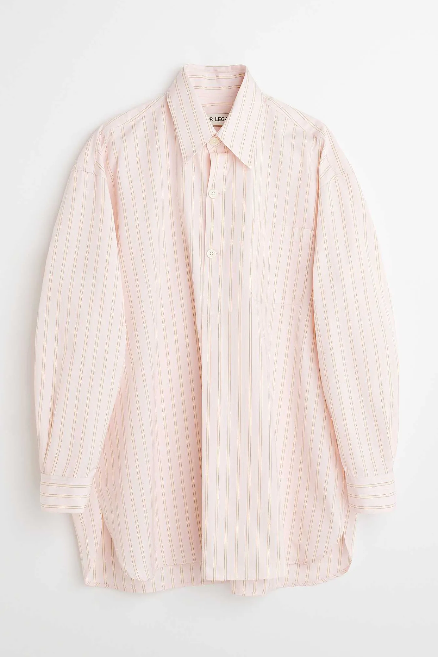 Skjorttyg|Our Legacy Popover Skjorta Rosa Business Stripe