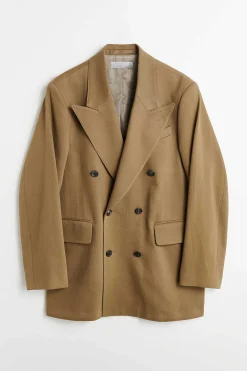 Passning|Our Legacy Sharp Db Blazer Olive Broken Sateen