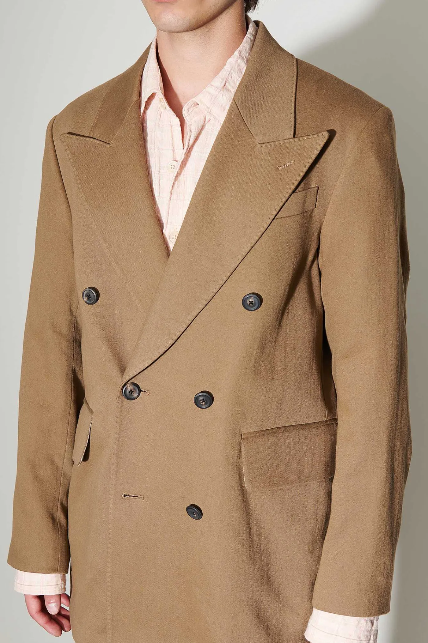Passning|Our Legacy Sharp Db Blazer Olive Broken Sateen