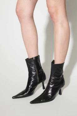 Stövlar|Our Legacy Slim Boot True Dyed Black Läder