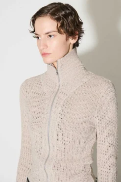 Jersey|Our Legacy Smal Dragkedja Langarmad Musk Dusk Rope Weave