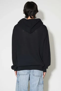 Stickat|Our Legacy Stickad Hoodie Shadow Black Crispy Cotton